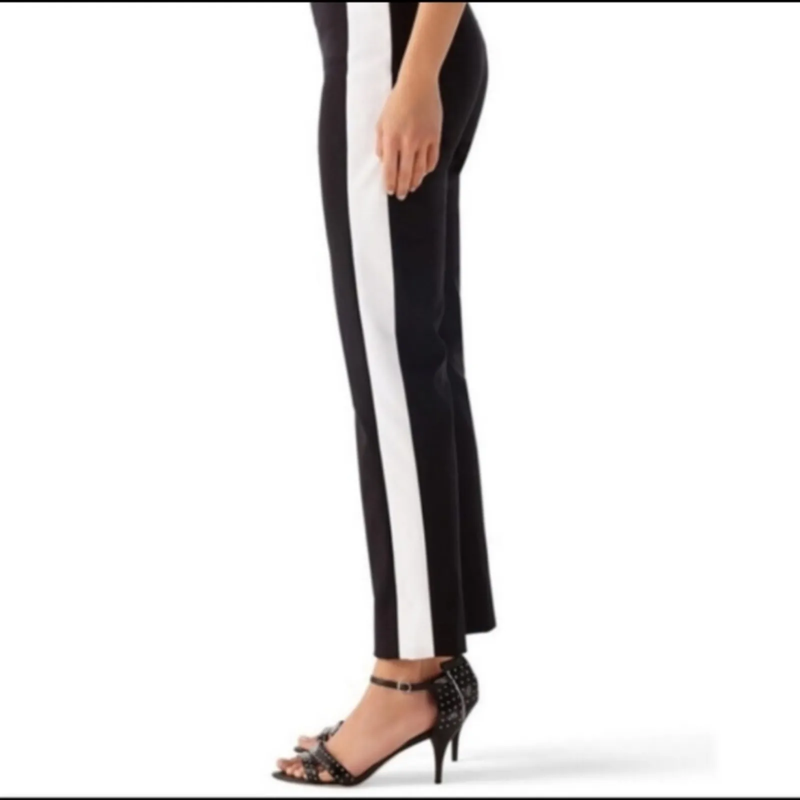 WHBM tuxedo side stripe taper ankle pants - Image 2