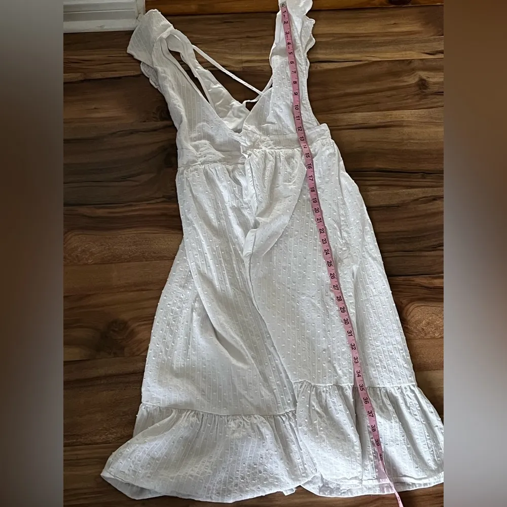 2 - HELLO MOLLY - Elegant White Ruffle Dress - Image 6
