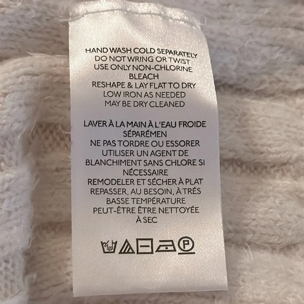 Free People Big City Turtleneck Tunic Sweater Cream Ribbed Long Size M OB1505571 - Image 11