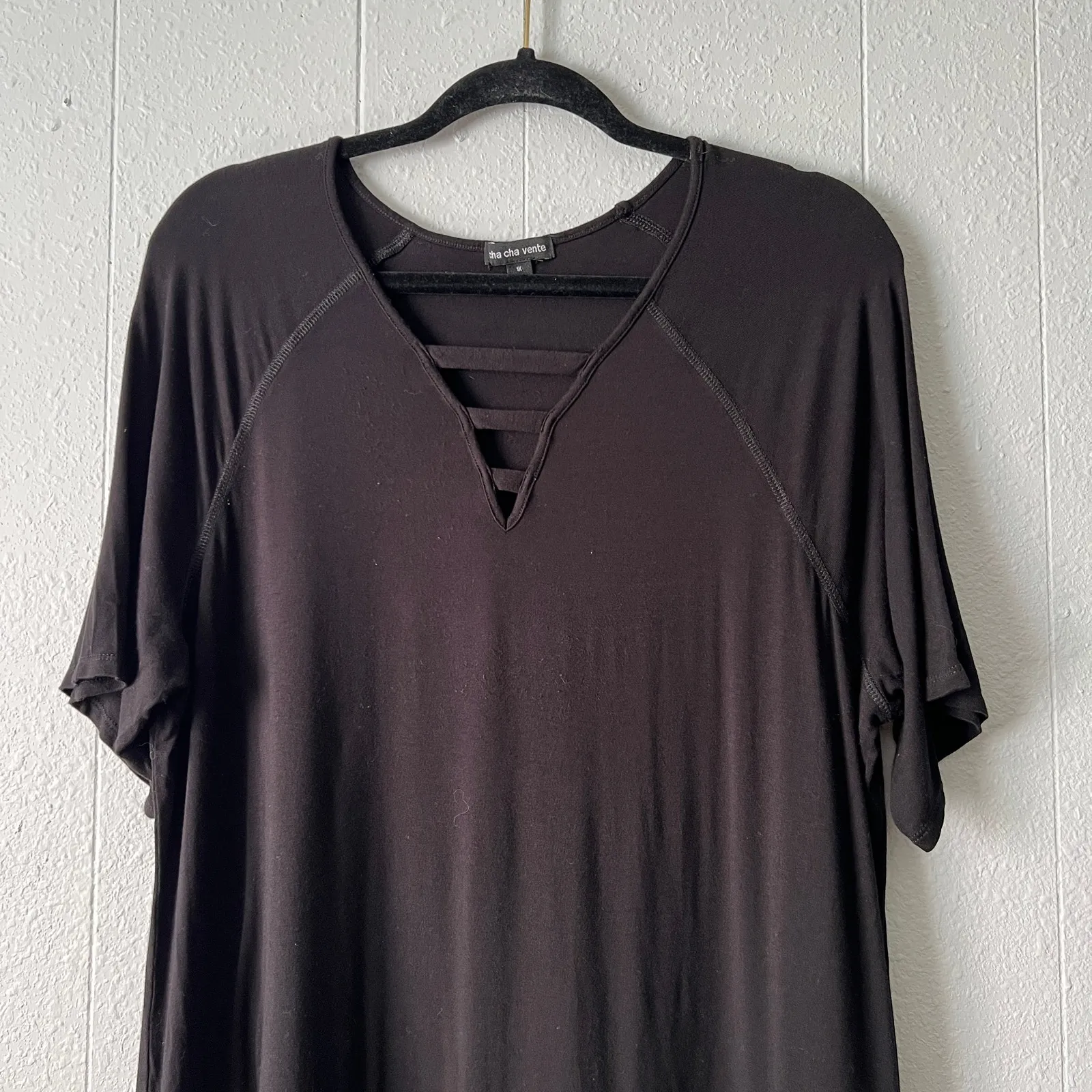 Cha Cha Vente Maxi Dress Womens 1X Mesh Stretch Pullover Event Party Evening - Image 3