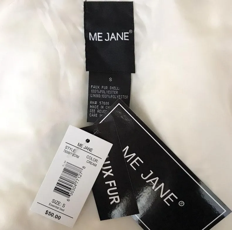 Me Jane- Faux Fur Vest-NWT-Sz Small - Image 6