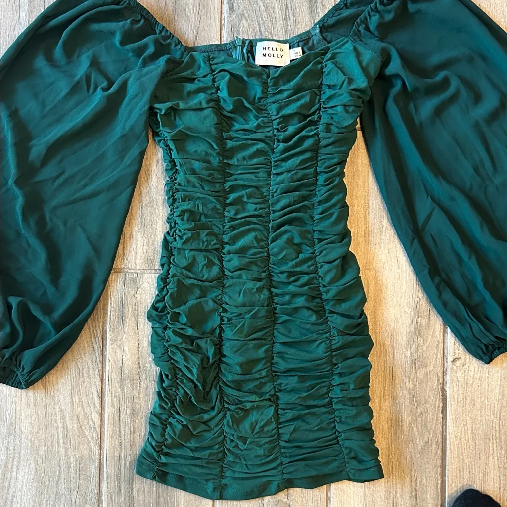 Hello Molly Teal Dress - Image 3