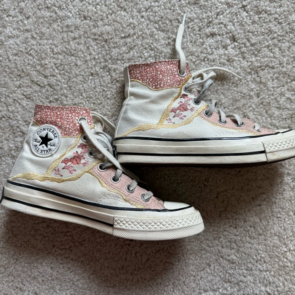 Converse Chuck 70 High Egret Golden 2021 Sneakers Shoes Womens Size 5 572423C - Image 2