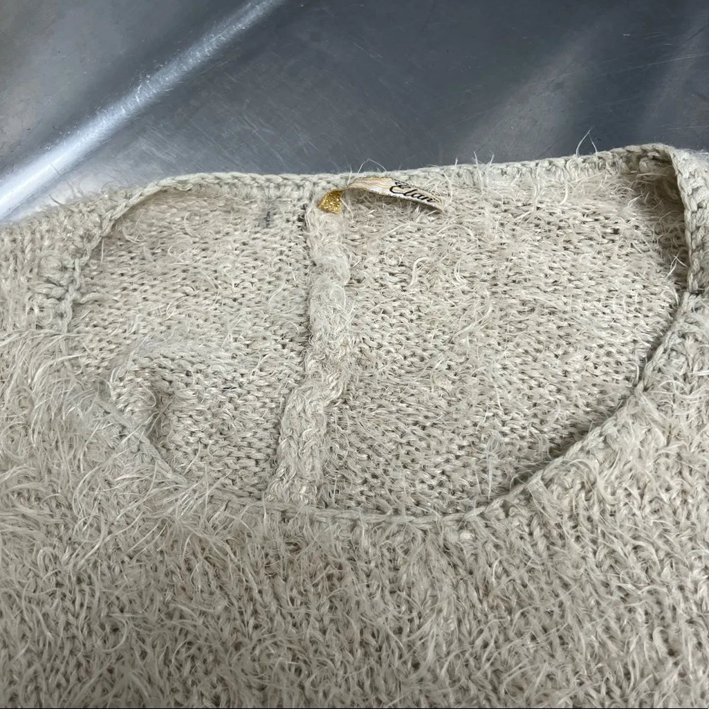 Elan  Cream Long Sleeve Sweater - Size Small - VGUC - Image 3