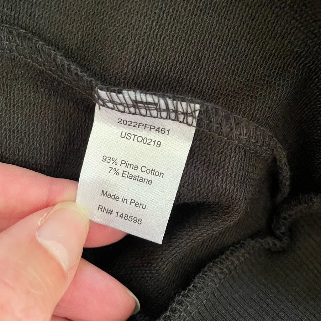 NWOT Universal Standard Classic Light Terry Sweatshirt Dress Black $124 XS 10 12 - Image 9