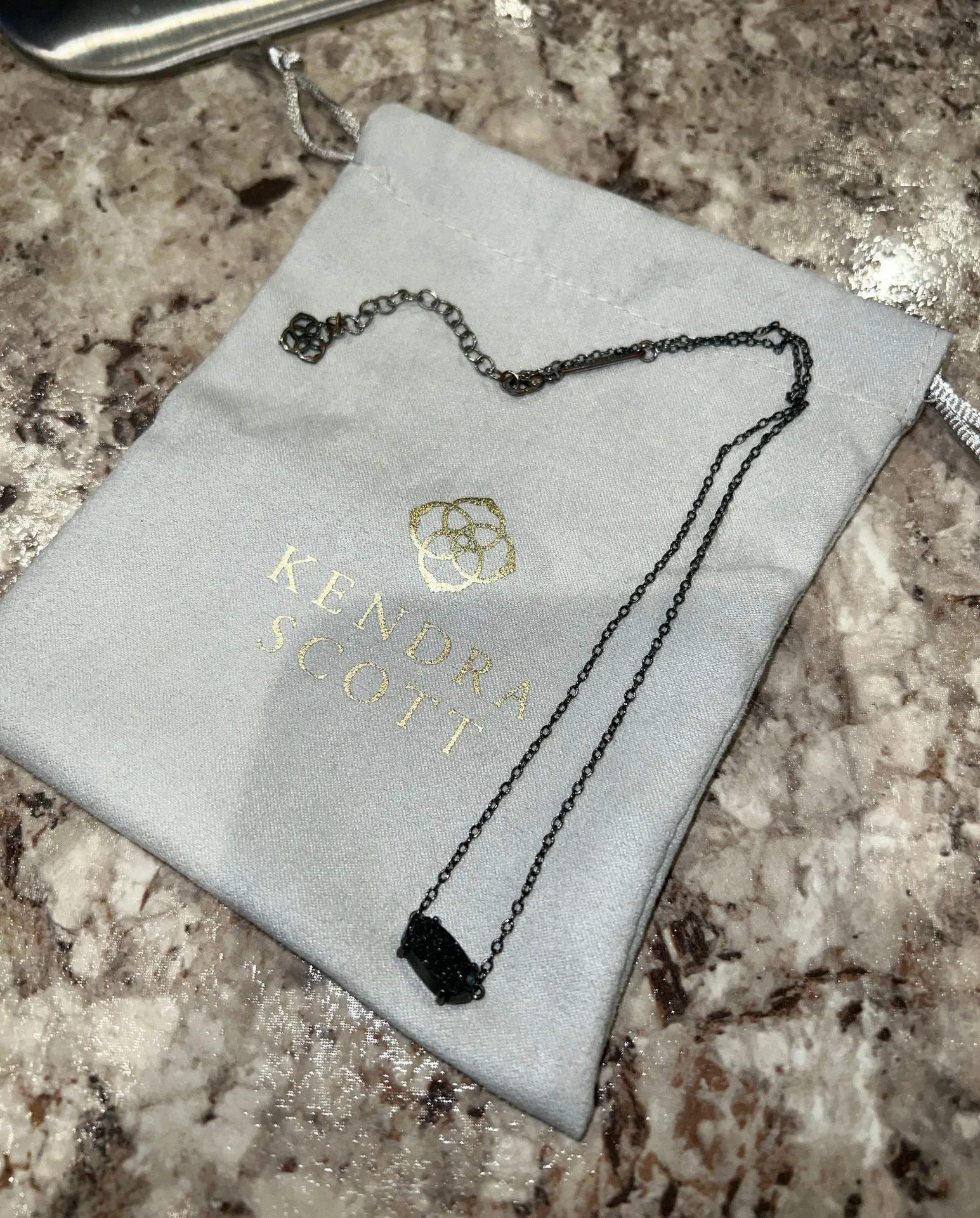 Ever Gunmetal Pendant Necklace - Image 2