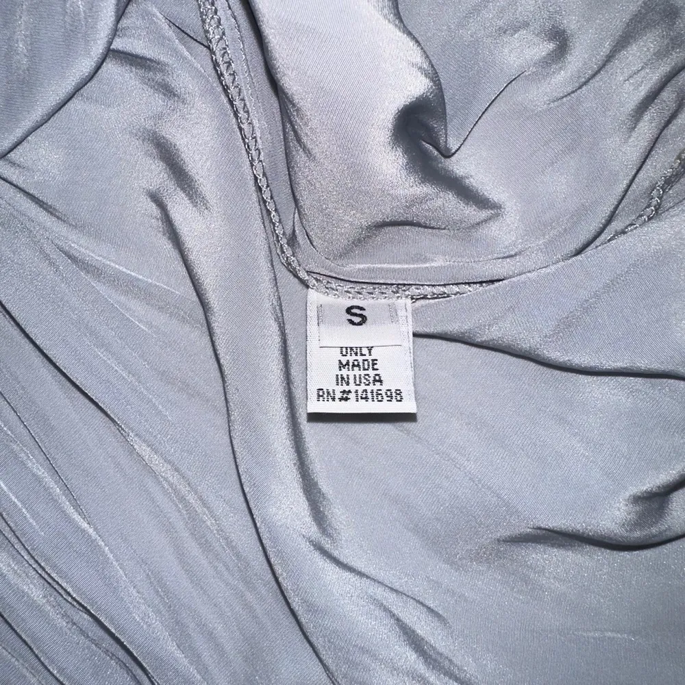 Ramy Brook Paris Sleeveless High Neck Mini Dress in Silver SMALL - Image 4