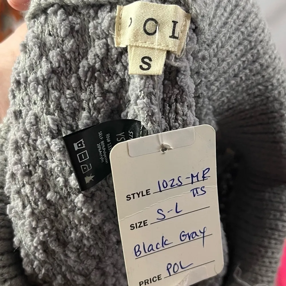 Boutique POL Gray Teddy Sherpa Soft Lounge Shorts S - Image 3