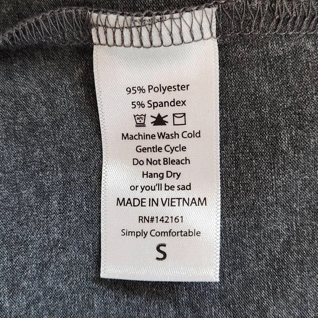 LuLaRoe Gray Tunic T-Shirt Size Small Lularoe Oversized Gray Tunic Tee - Image 7