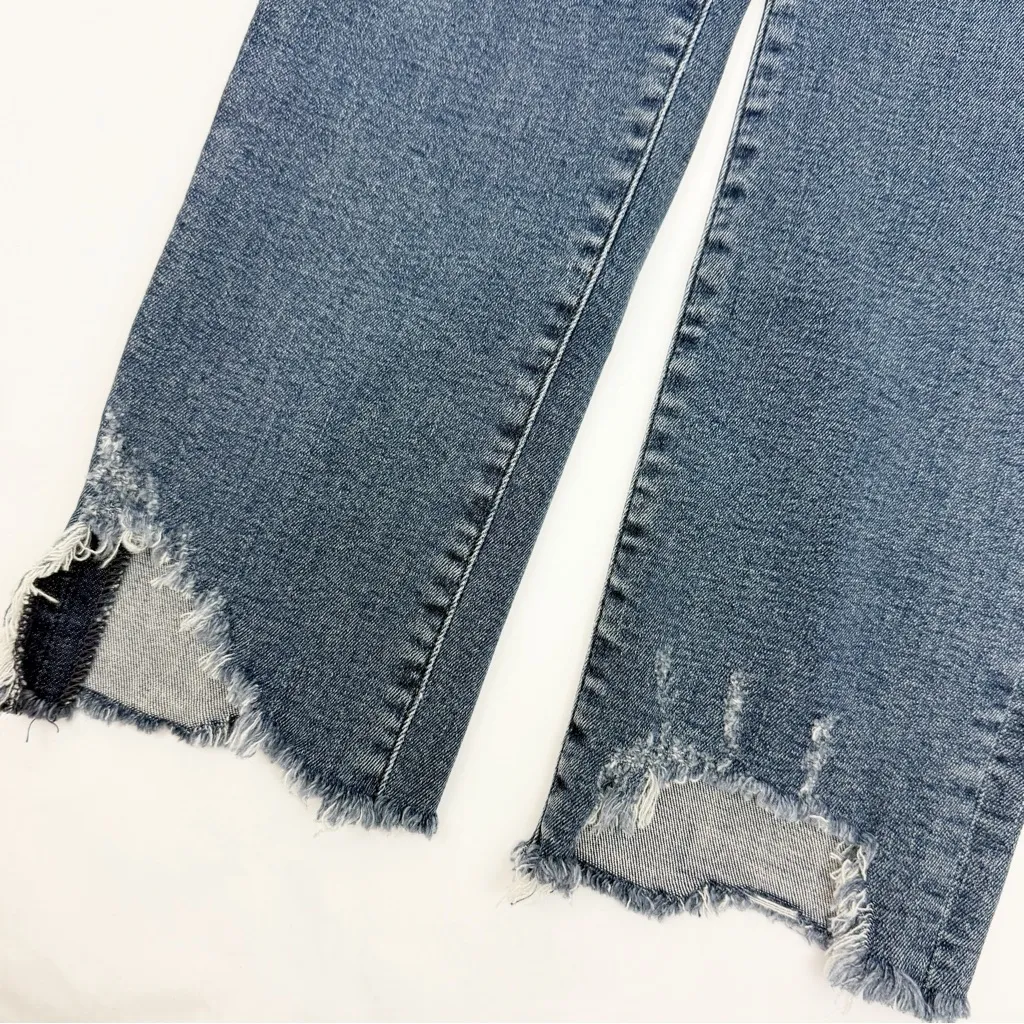 AGOLDE Sophie High Rise Skinny Crop in Discretion Wash Chewed Hem - Image 12