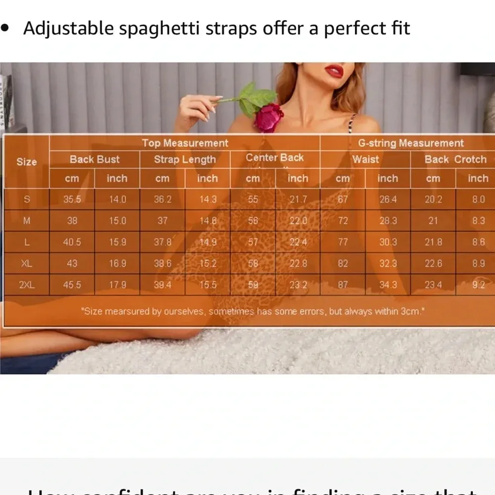 New!! Women’s babydoll sexy nightgown blue with white polka dots XXL - Image 7