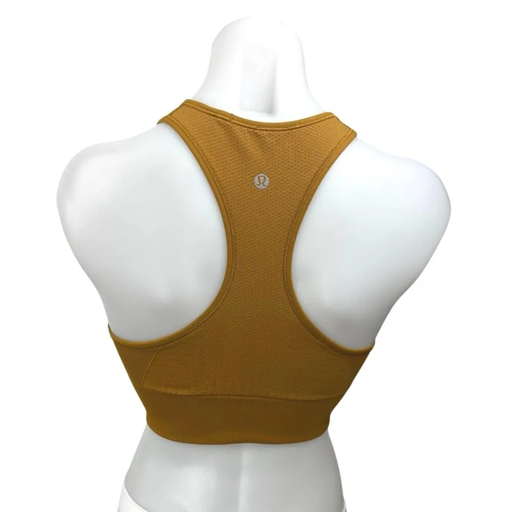 Lululemon Brown Racerback Sleeveless Yoga Workout Athletic Crop Sports Bra Top 8 - Image 2