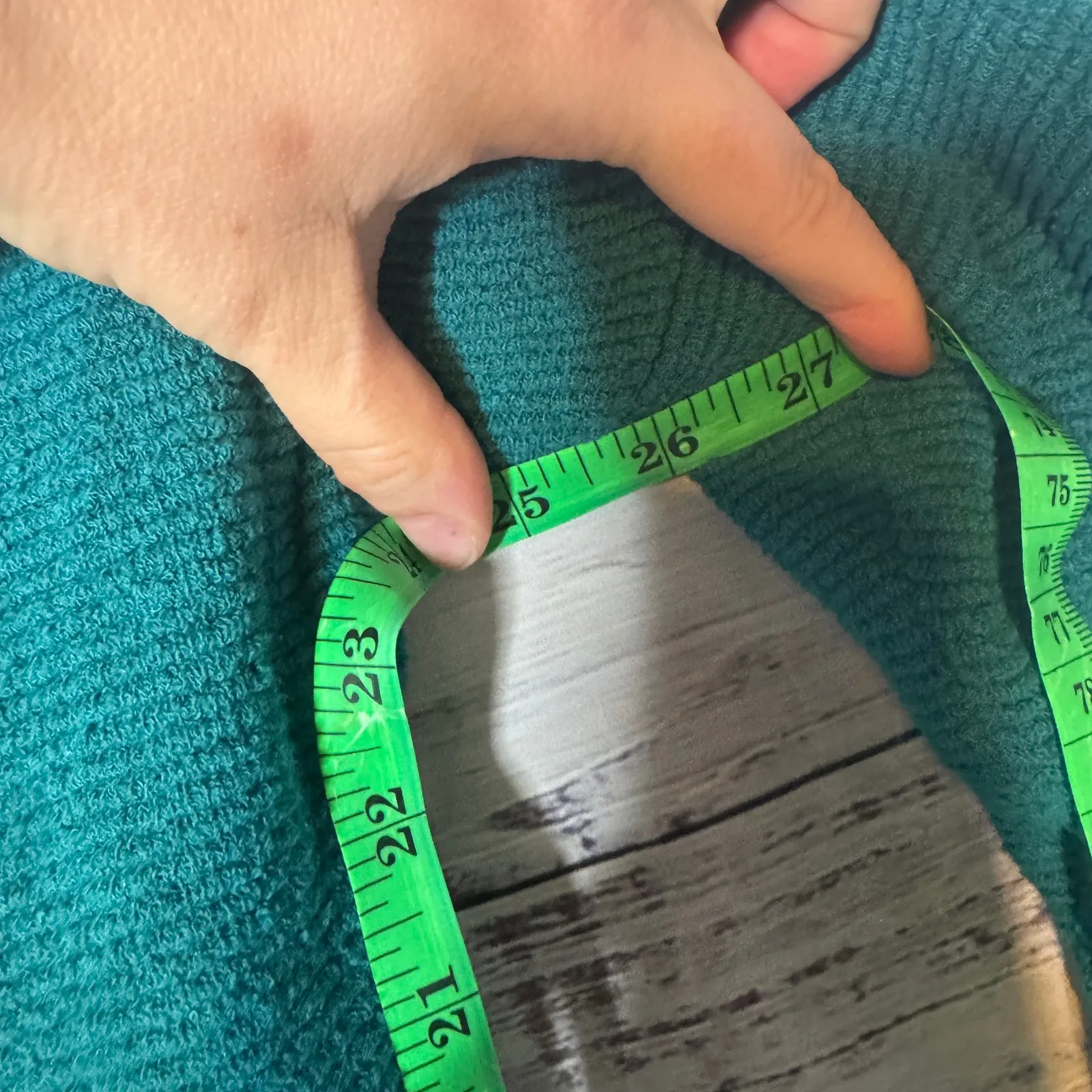 Free People Ottoman Slouchy Tunic Sweater Electric Teal Oversized XS - Image 7