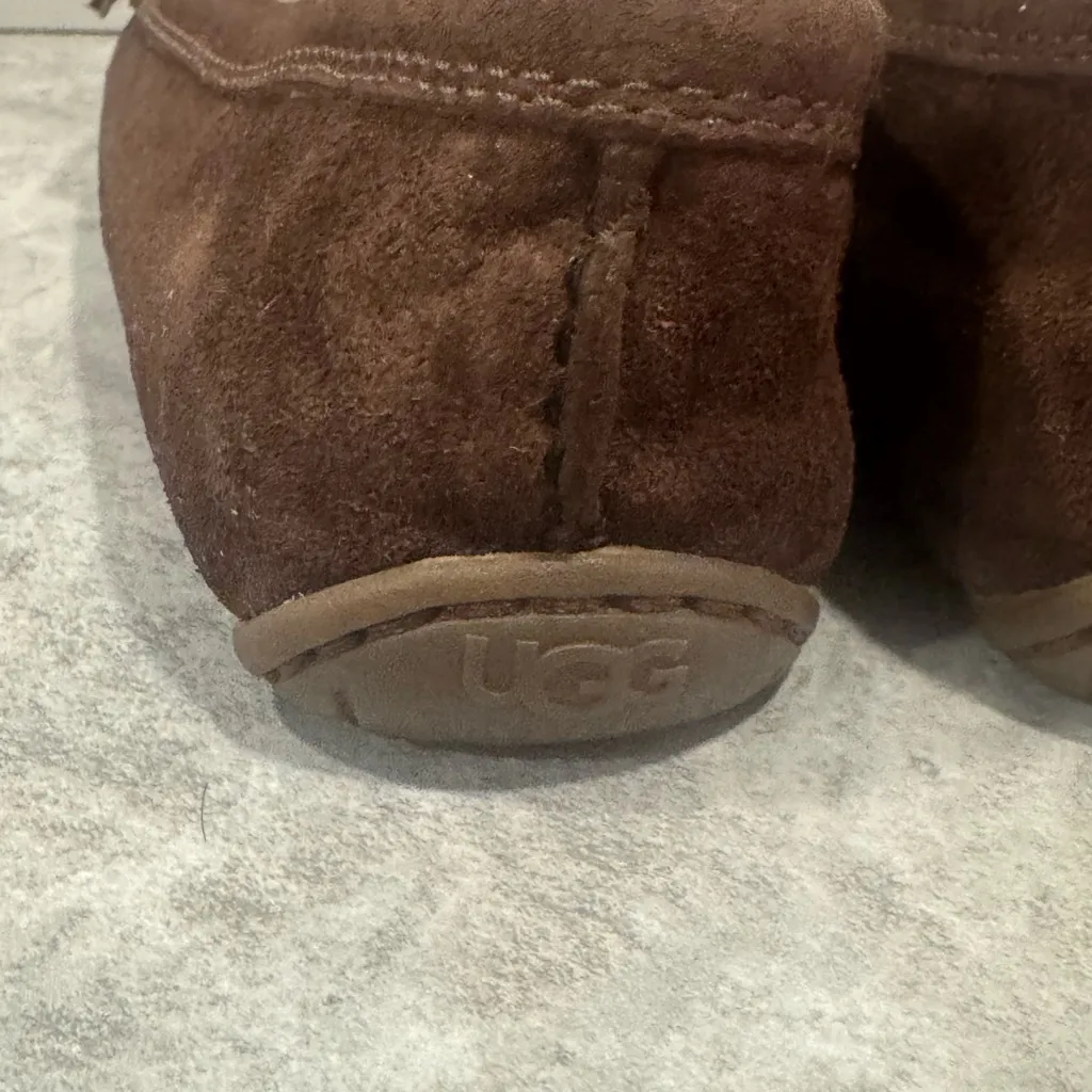 UGG Shoes Thelma Brown Nubuck Loafer Flats Slip On Women's Size 7 - Image 4