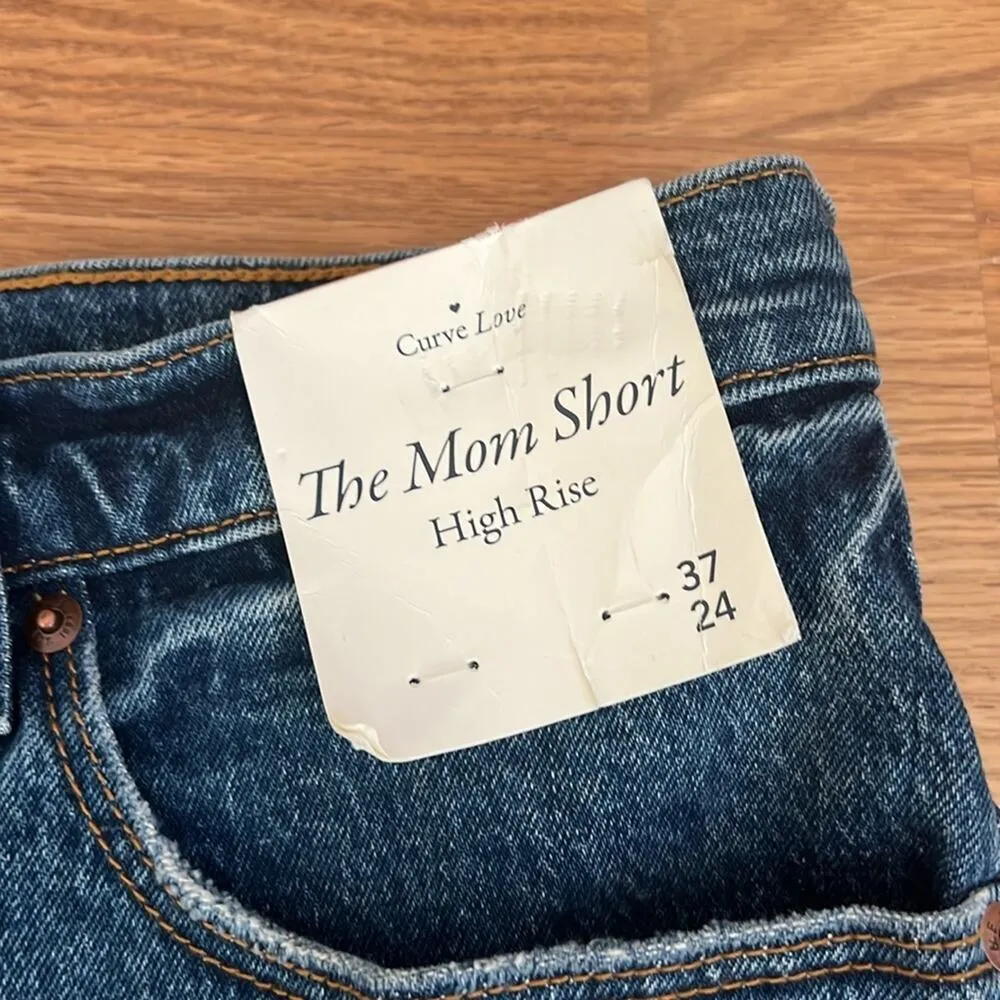 Abercrombie & Fitch The Mom Shorts High Rise Curve Love 4” Jean Shorts - Image 5