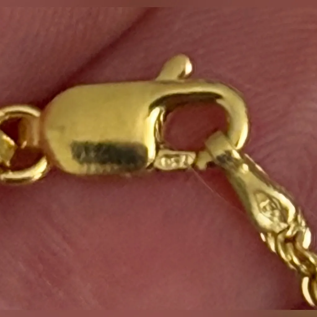 New 18k Italian 20” Gold Chain Necklace - Image 2