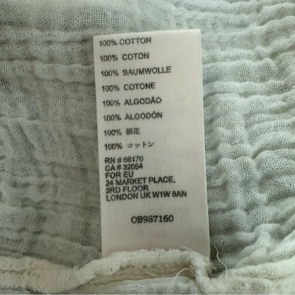 Free People Mystery Land Ivory Cream Tunic Dress Size S - Image 6