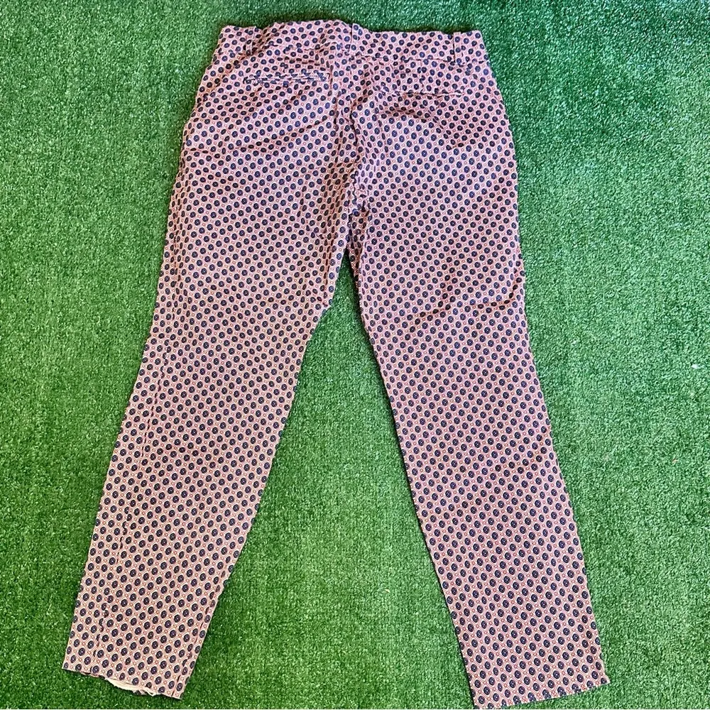 Jcrew Caffé Capri, red floral pants - Image 9