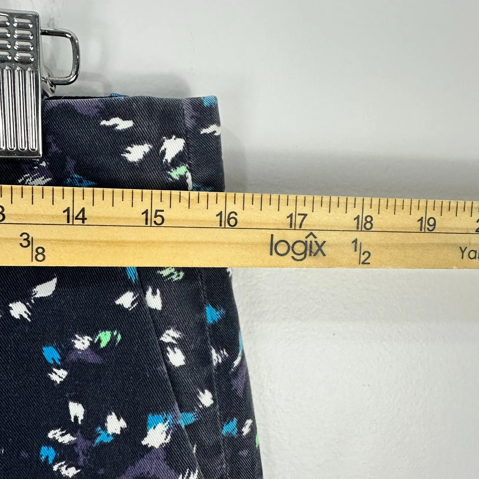 J.Crew Pants Women 6 Painterly Print Abstract Trousers‎ Preppy Coastal Artsy - Image 5