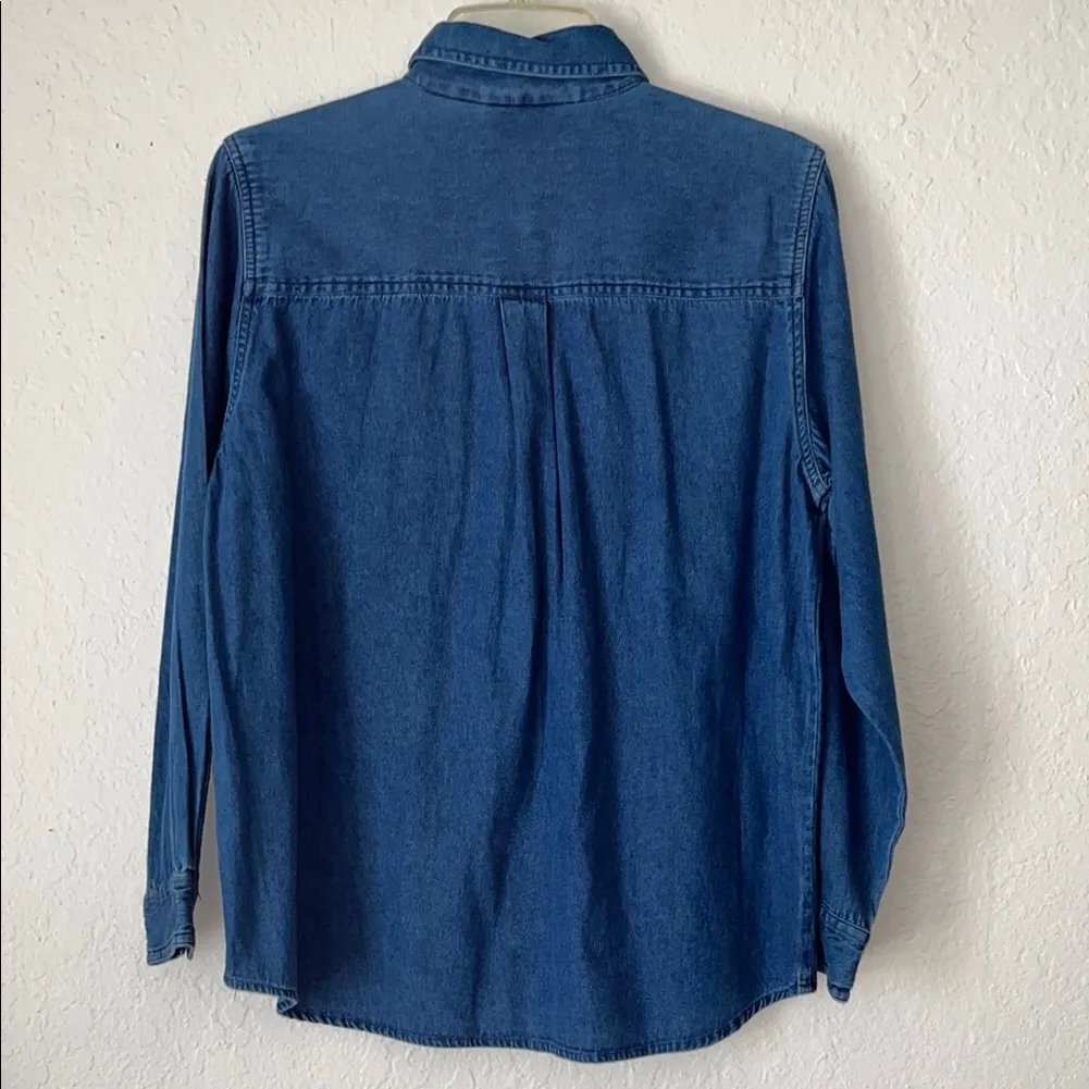 Vintage Jean Shirt • Denim Button - Image 9