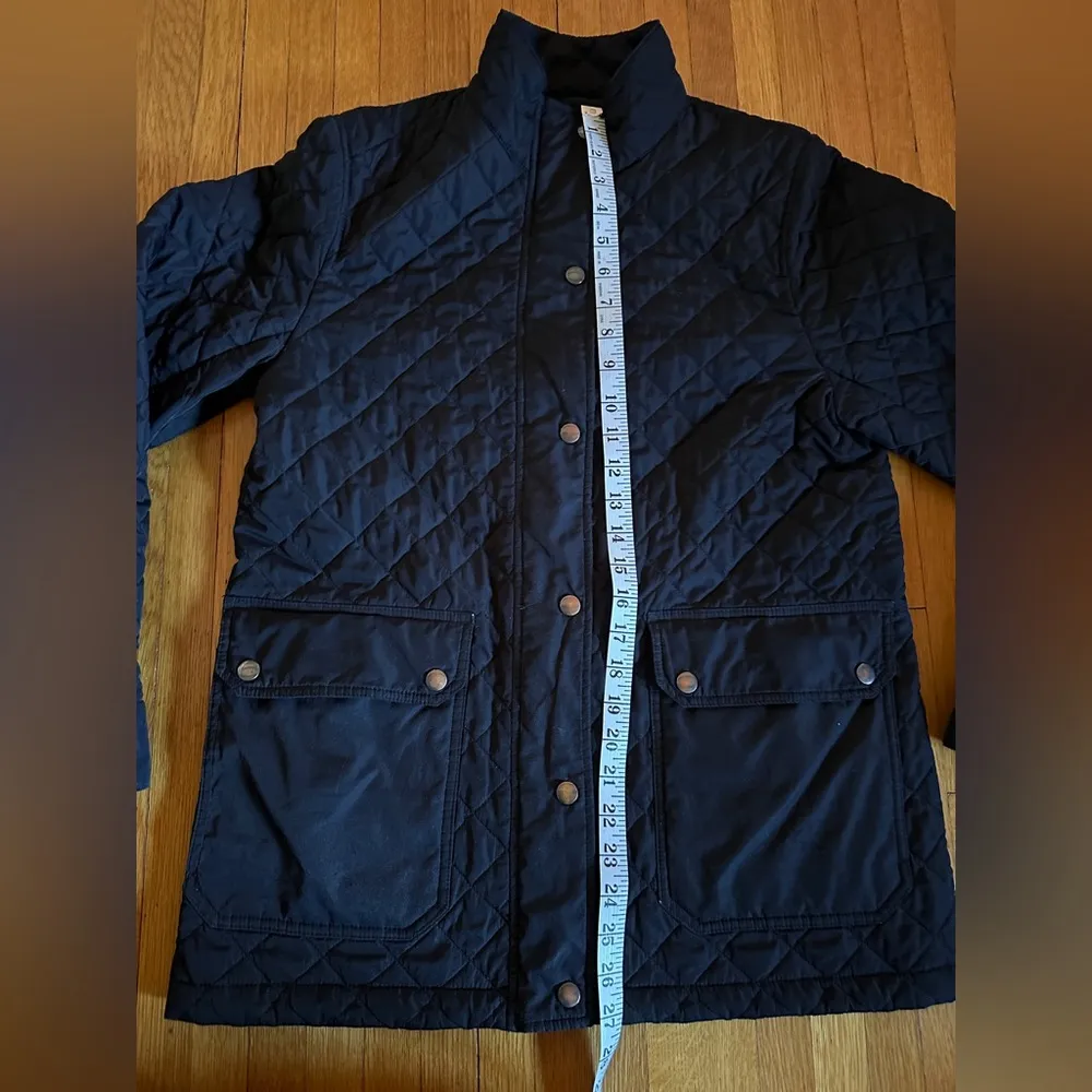 Land's End  Women's Quilted Jacket Black, Size Small Size 6-8, Full Zip - Image 3