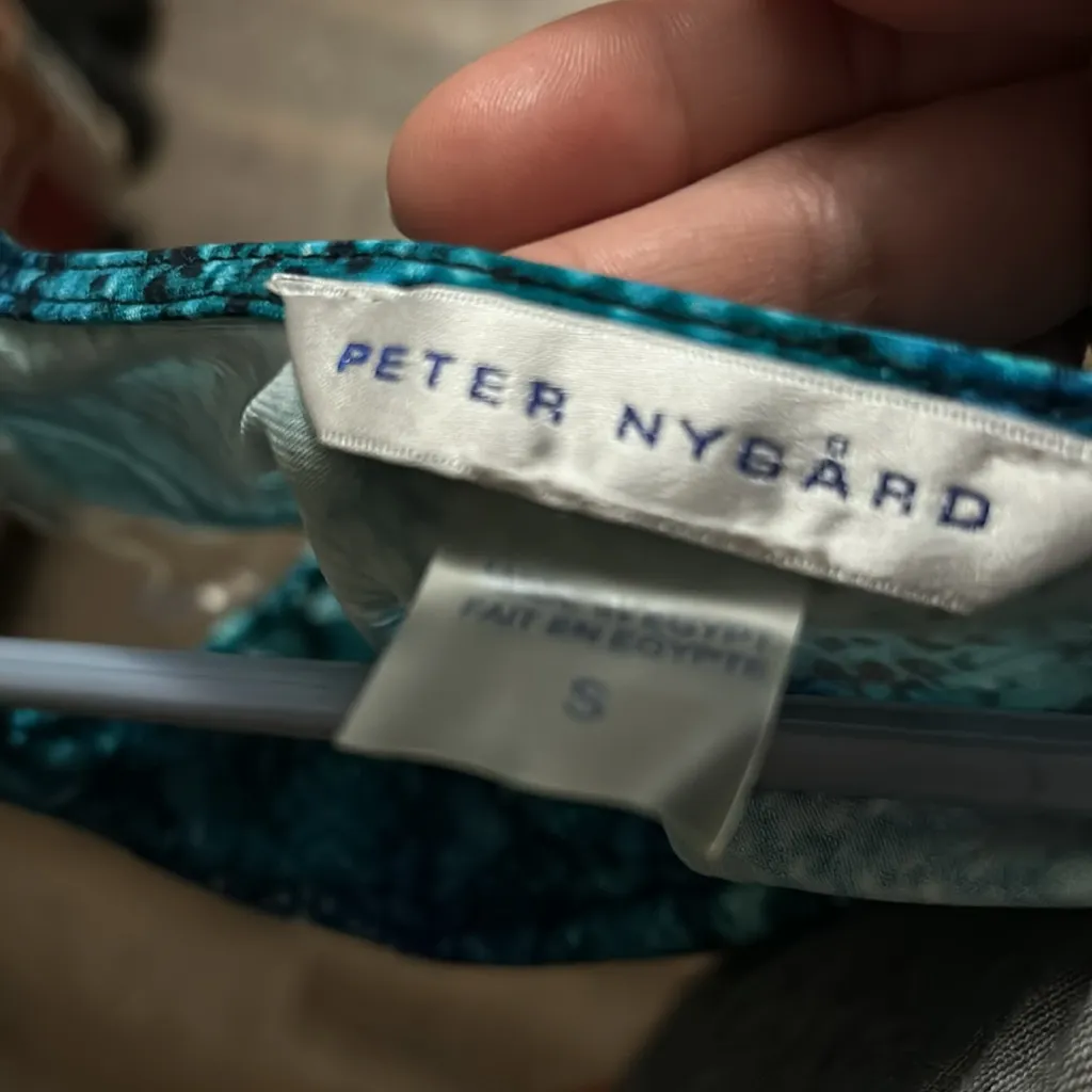 Peter Nygard Multicolored Snake Skin Cowl Neck Sleeveless Women's‎ Top S:Small - Image 6