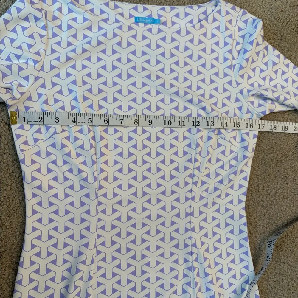 J.McLaughlin Mari boat Geometric shift 3/4 sleeve Catalina cloth Dress small NWT - Image 10