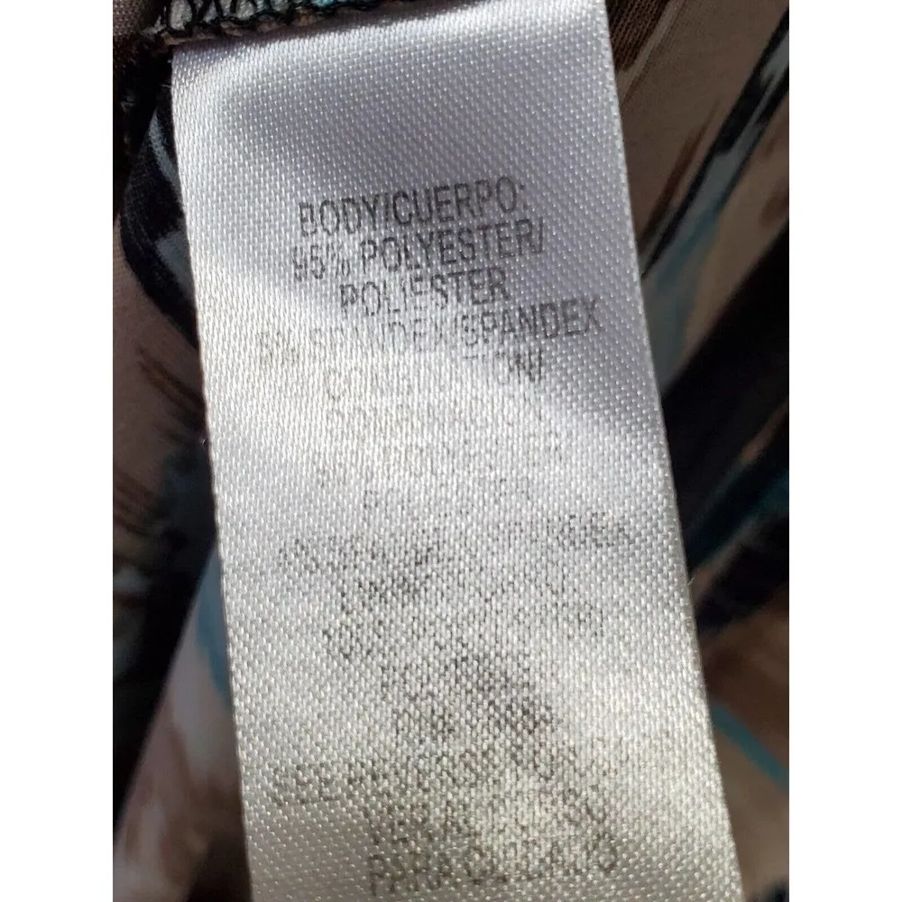 Studio I Womens Multicolor Polyester Scoop Neck Sleeveless Maxi Dress Size 8 - Image 9