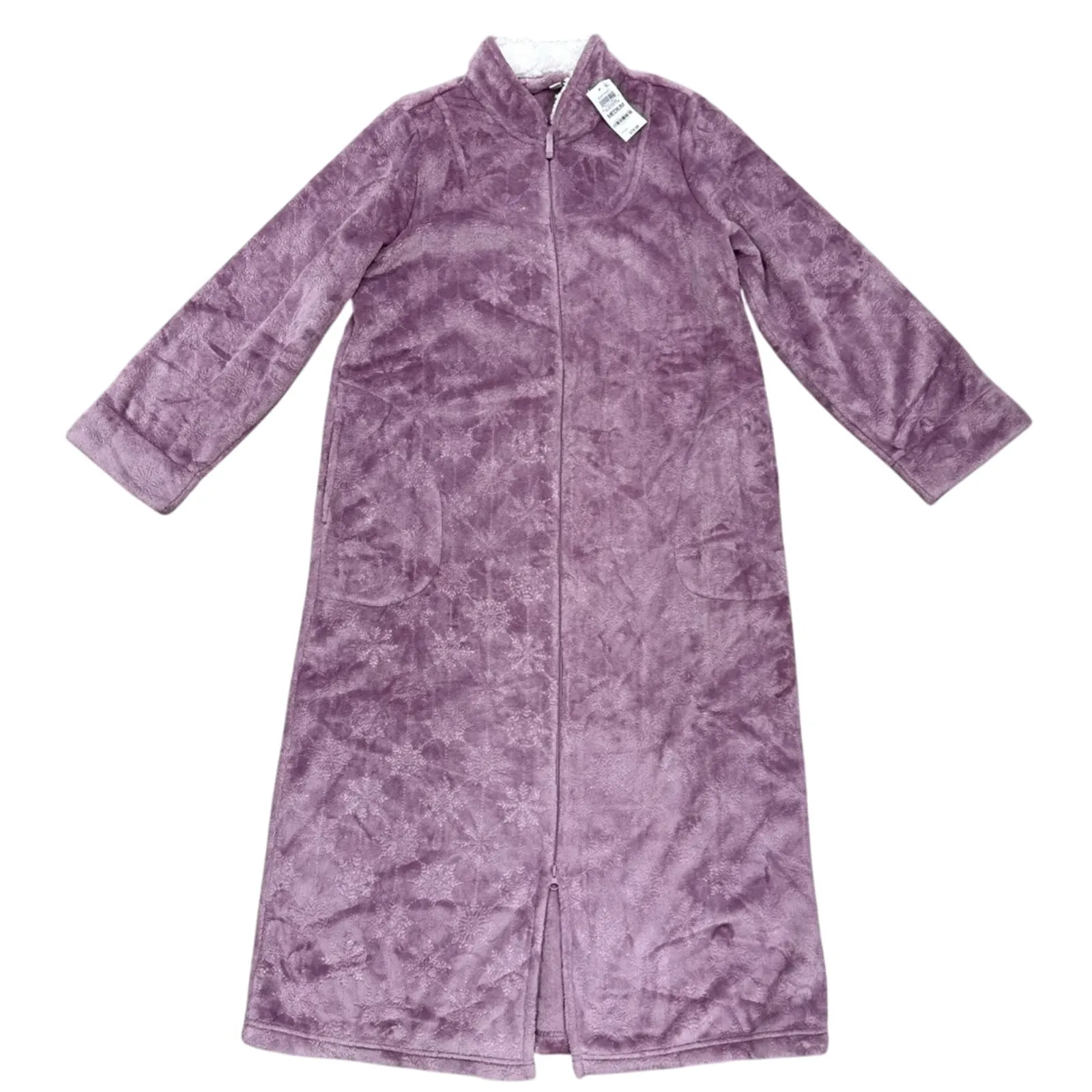 Brand New Charter Club Women's Size S Plum Purple  Super Soft Plush Teddy Robe - Image 3