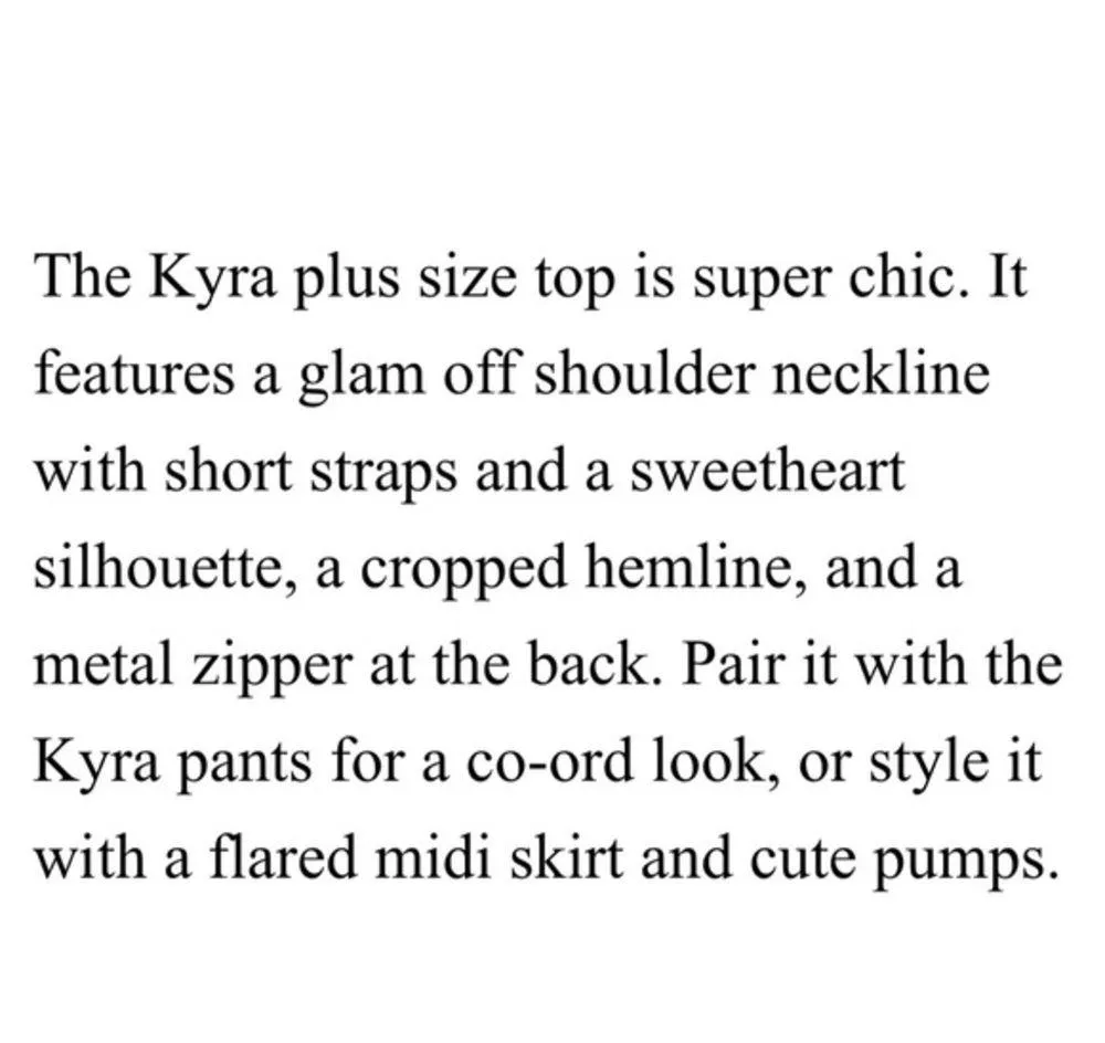 Fashion to Figure Kyra Off Shoulder Crop Top Blouse - Image 5