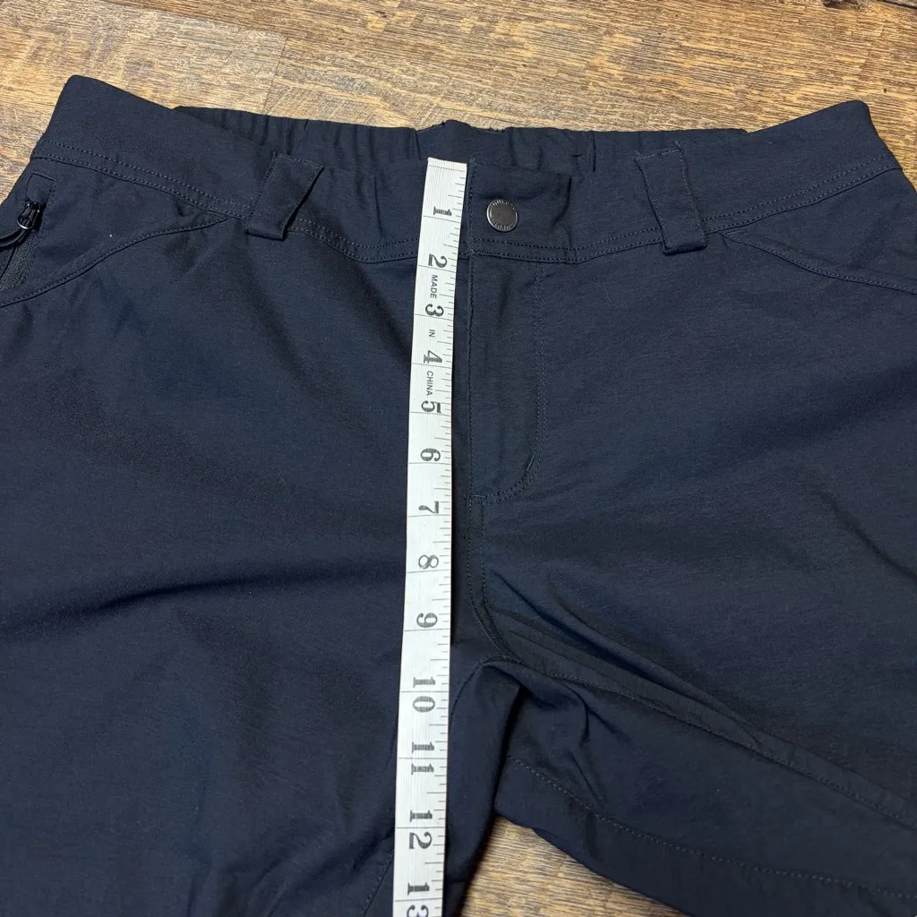 Duluth Trading Co Dry on The Fly Capri Pants Womens 14 Black Cargo Nylon Stretch - Image 3