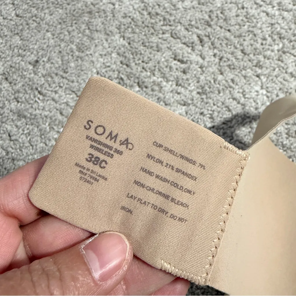 Soma Women’s Vanishing 360 Wireless Bra in Warm Amber 38C - Image 8