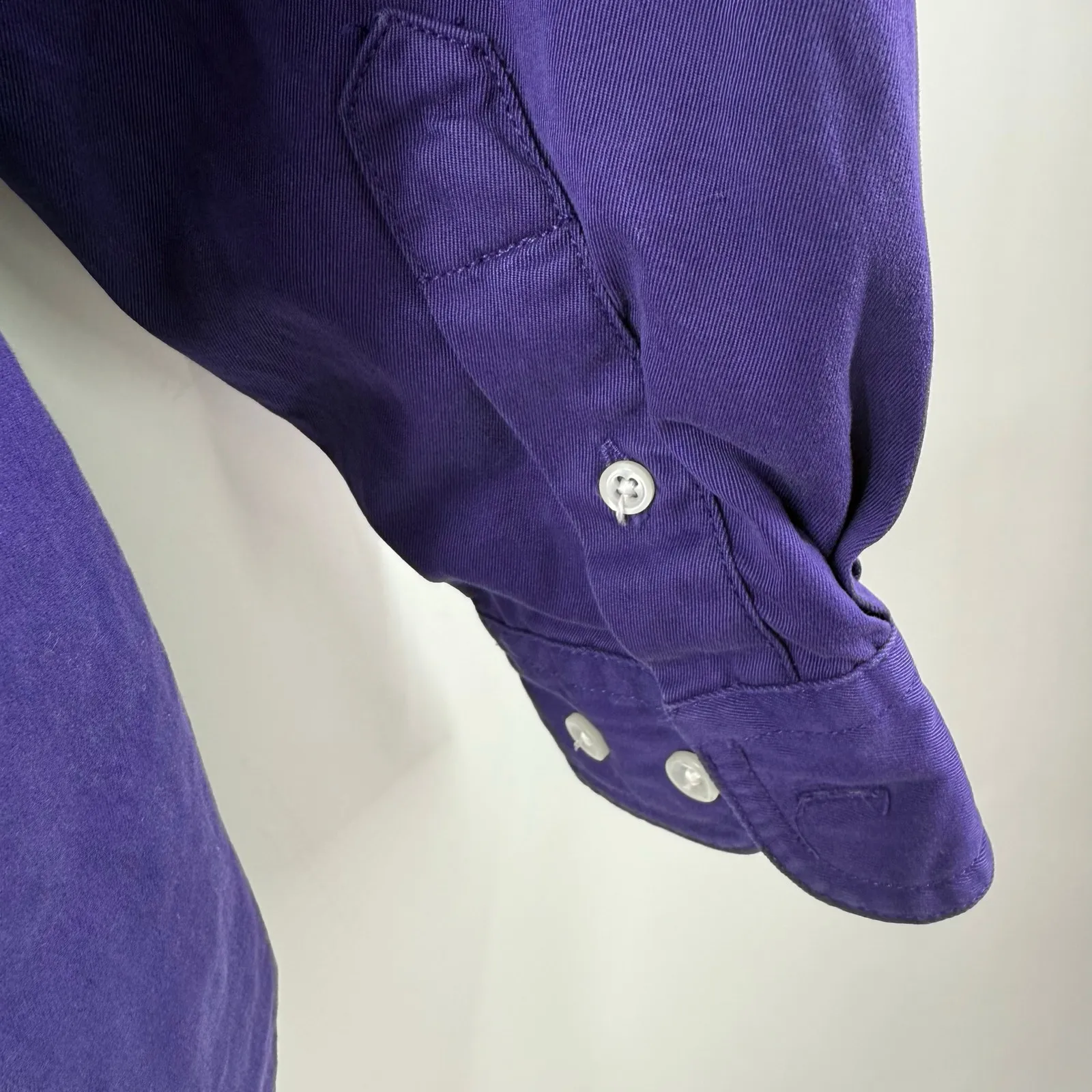 Vintage 90s Disney Store Shirt Medium Button Embroidered Seven Dwarfs Snow White Purple - Image 9