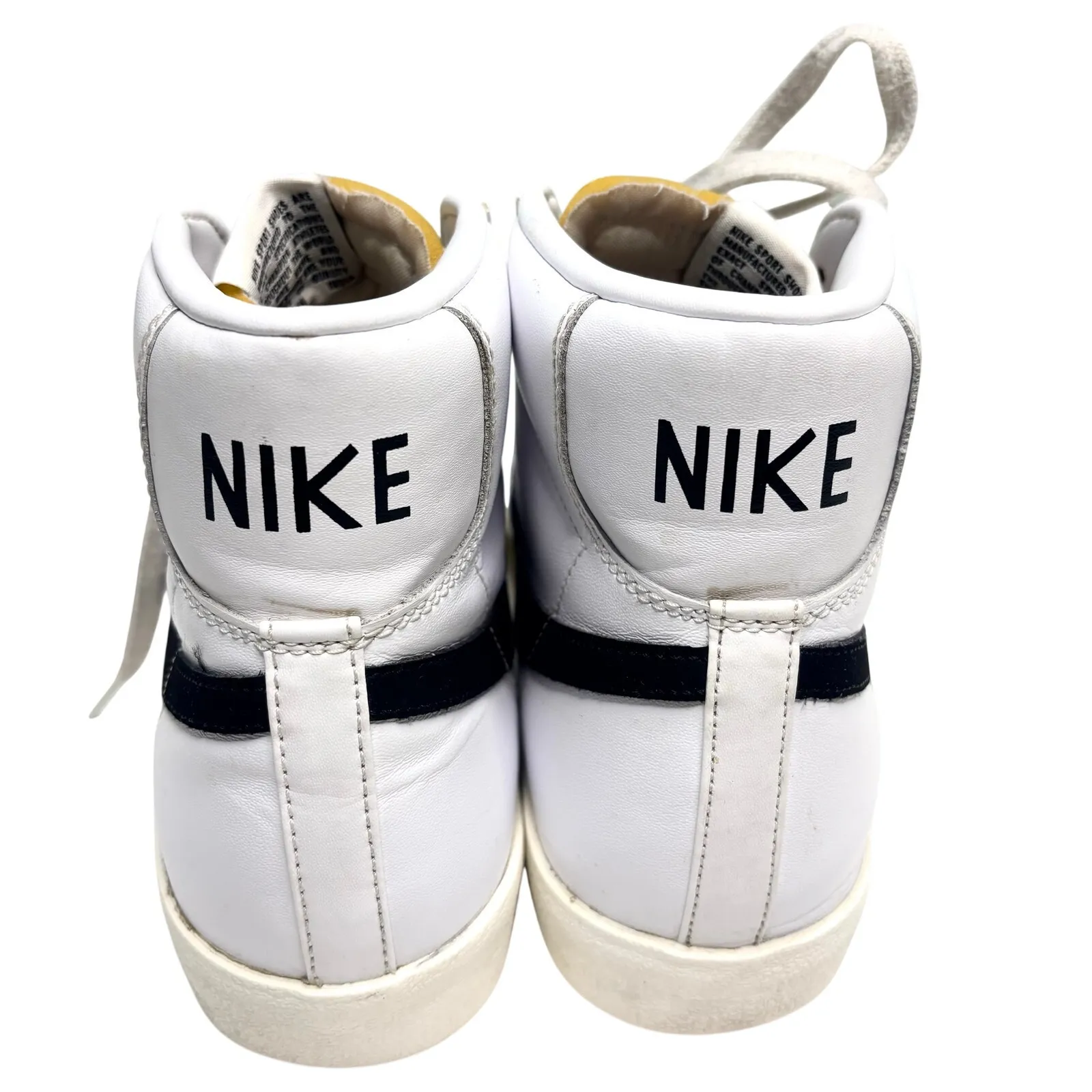 Nike Women’s Blazer amid 77 High Top White Leather Sneaker 10.5 - Image 3
