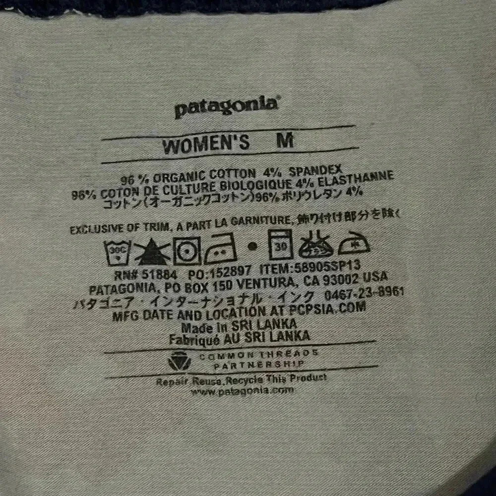 Patagonia Women's Floral Margot‎ Casual Organic Cotton Blend Dress M - Image 6