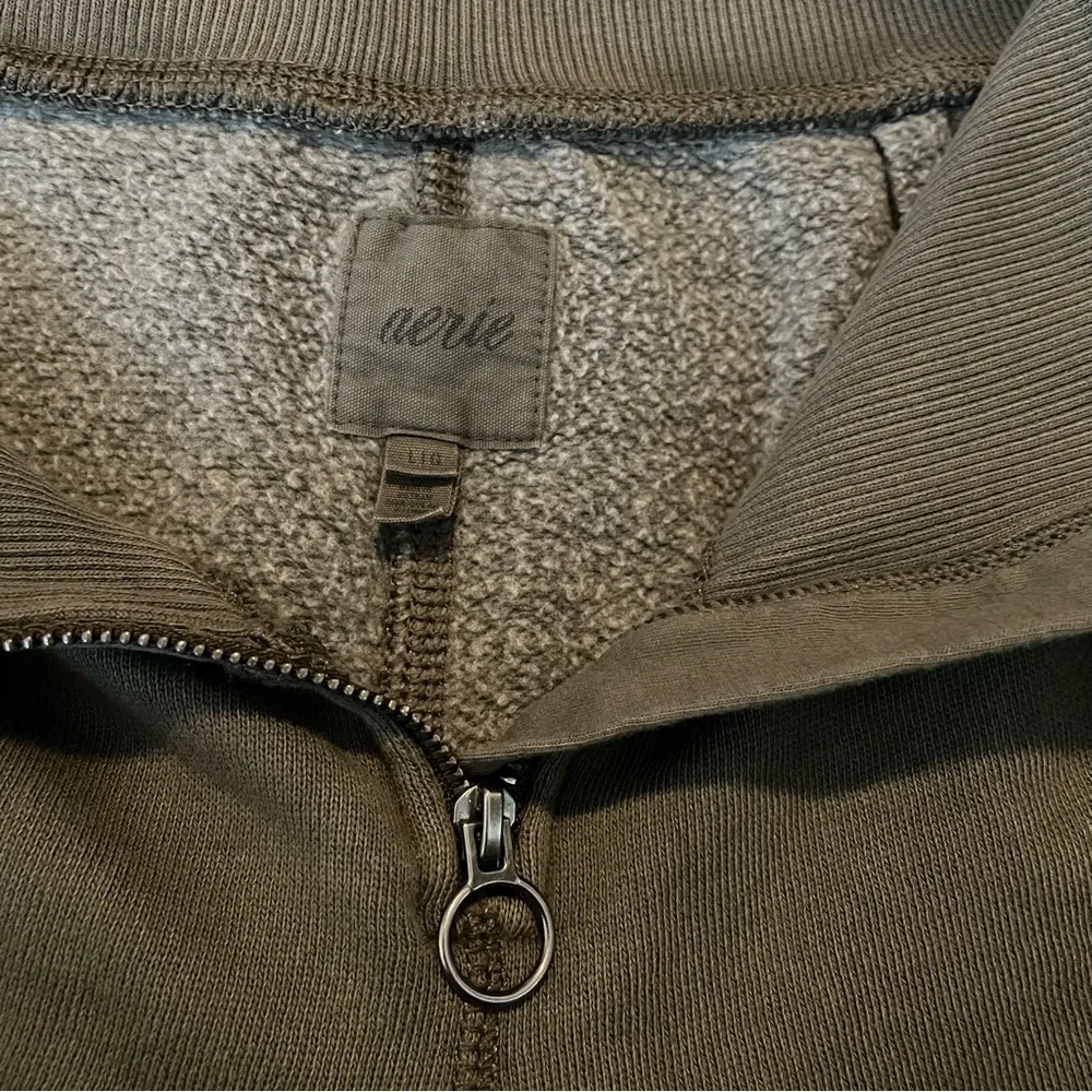 Aerie Womens Pants Joggers Corset Waist Sweatpants Sunwashed Green Size Large - Image 10