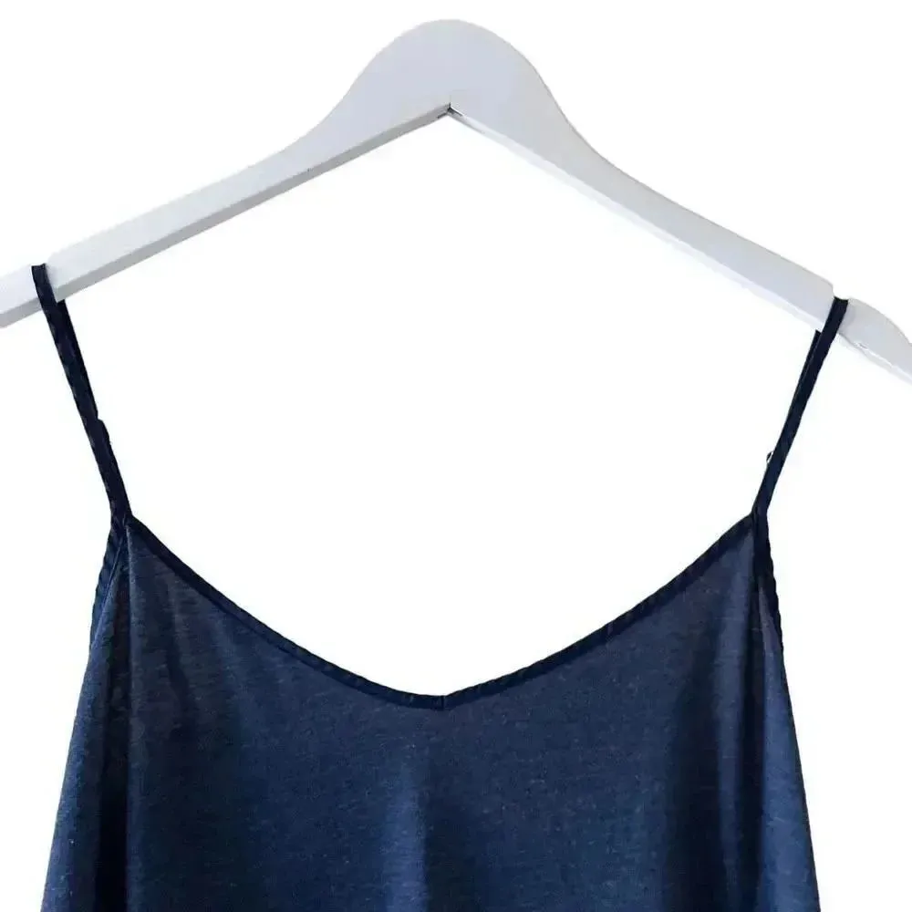 Victoria Secret Navy Slip On V Neck Adjustable Spaghetti Straps SZ XL #1310 - Image 2
