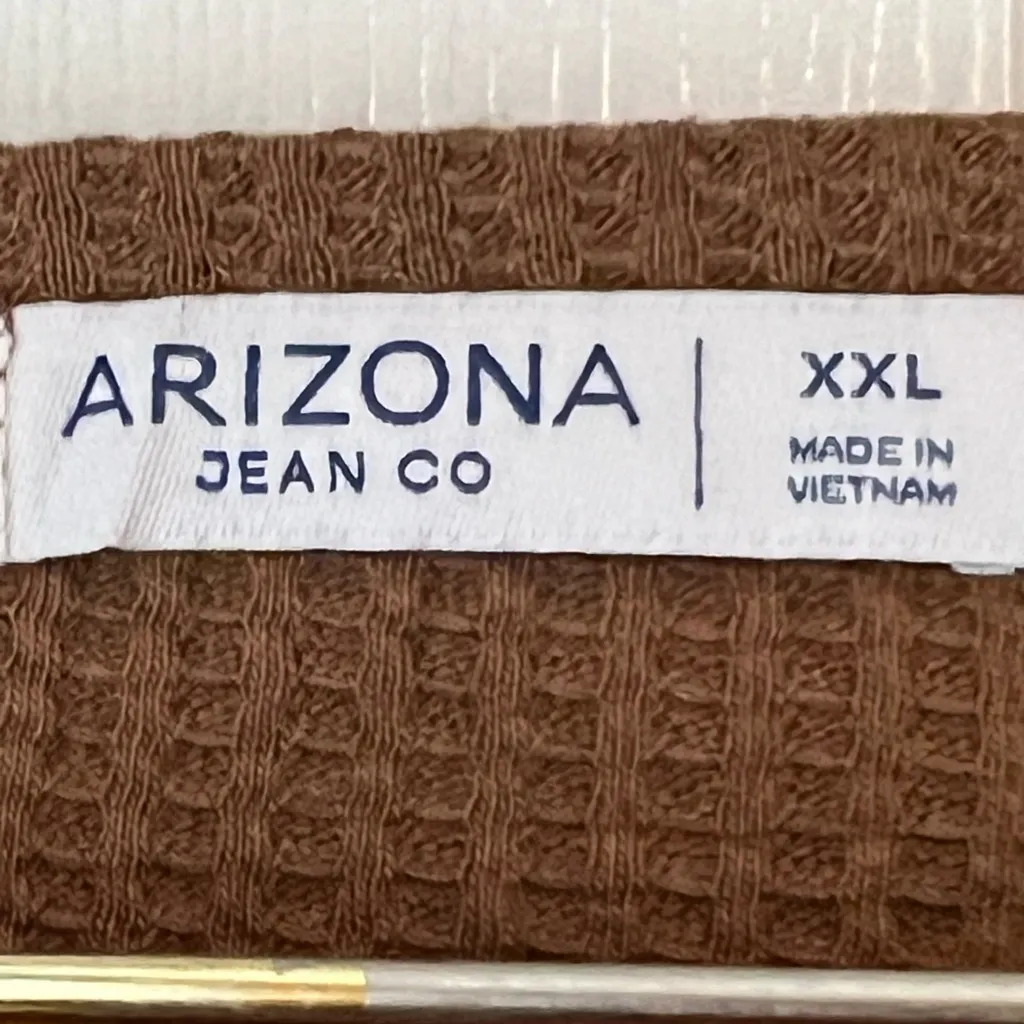 Arizona Womens XXL Scoop Neck Long Sleeve Crop Top Thermal Comfy Leisure‎ Shirt - Image 5