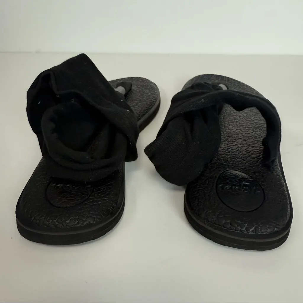 Sanuk Black Women's Yoga Sling 2 Sandals Size 9 - Image 6