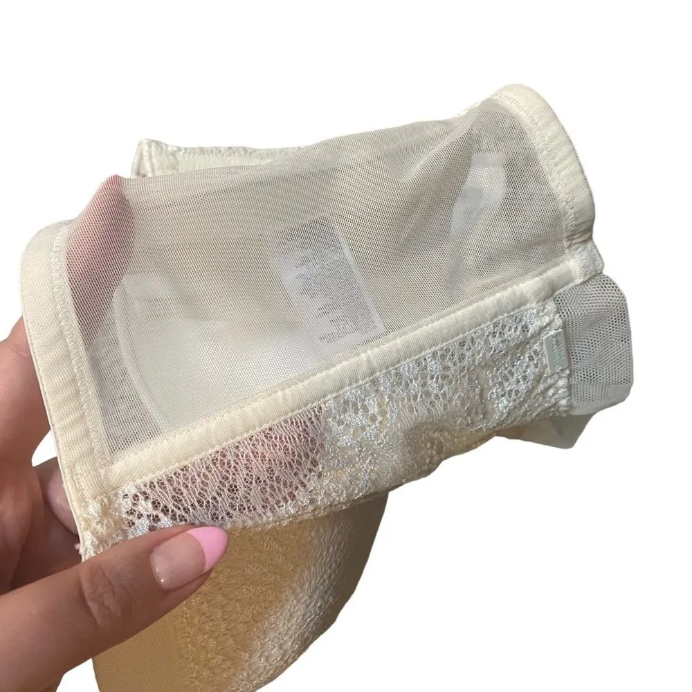 Calvin Klein‎ Women’s Size 34B Ivory Lace Corset Top Longline Bra Strapless - Image 7