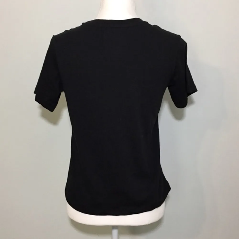 NWT Black Skeleton Rock Hand Tee T Shirt Top New - Image 3