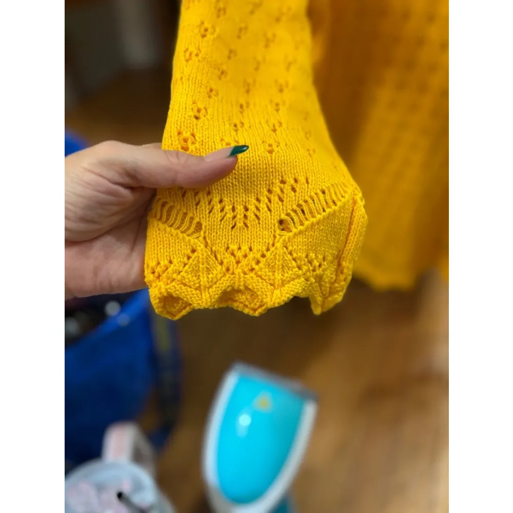 Women's Joseph A. Sweater, L, Yellow - Image 4