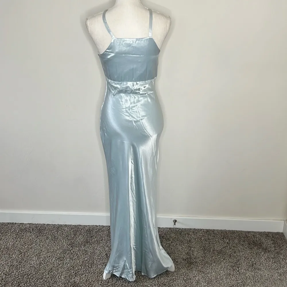 Vintage Blue Prom Dress Size XS - Image 4