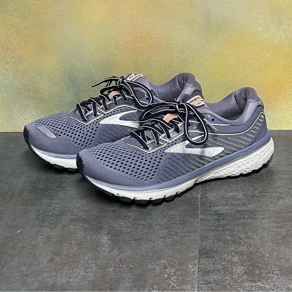 Brooks Ghost 12 Women's Gray Running Shoes Size 8.5B - Image 3