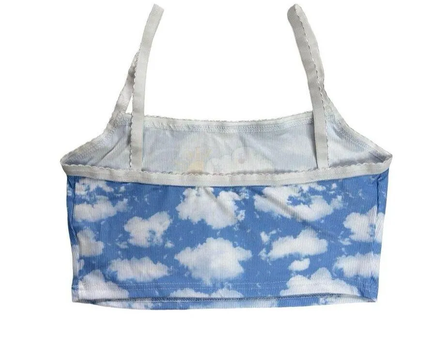 Shein x Carebears Graphic Print Ribbed Cropped Cami Top - Image 4