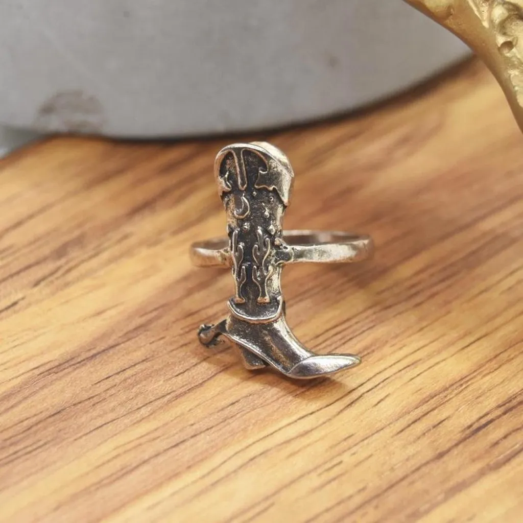 Rustic Cowgirl Boot Ring - Image 3