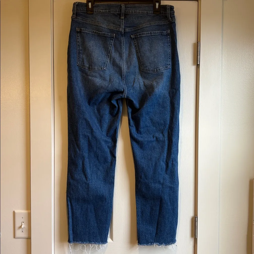 Old Navy | Extra High-Rise Sky-Hi Straight Jeans Secret Slim Pockets Size 14 - Image 6