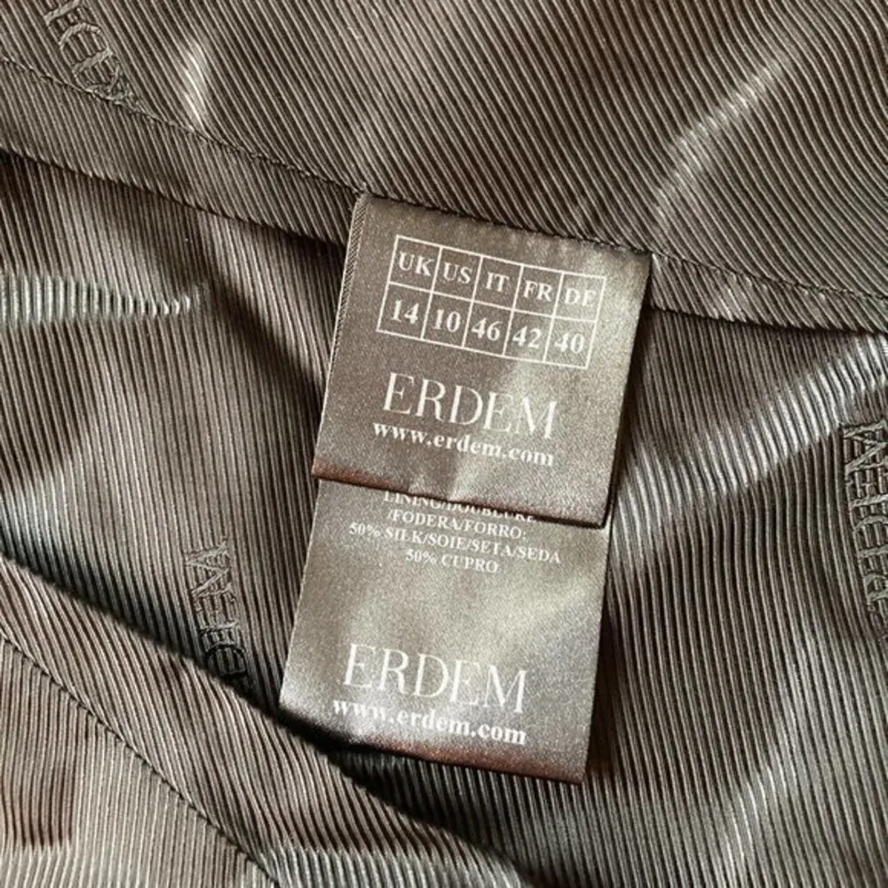 Erdem Iris Leopard Jacquard Single Breasted Blazer Size 10 NWT Silver - Image 8