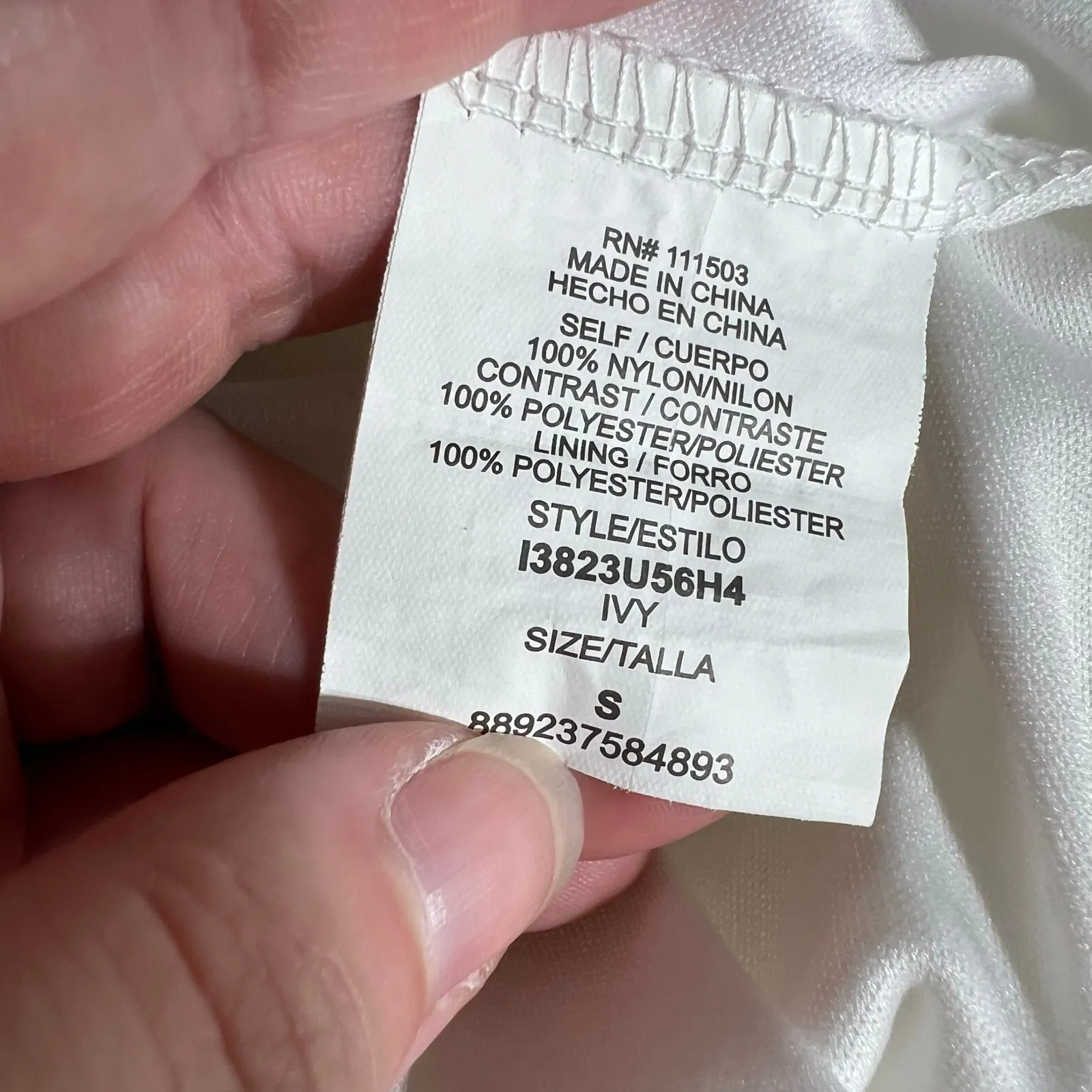 Lily Rose Womens Lace A Line Dress Mini Length V Neck Halter Top White Small - Image 9