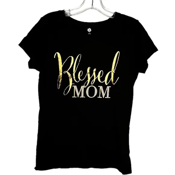 "Blessed‎ Mom" Cotton T - Image 2